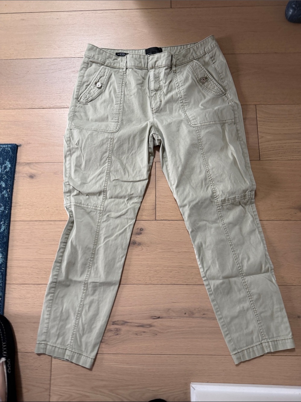 White House Black Market Light green Casual Stretch pants